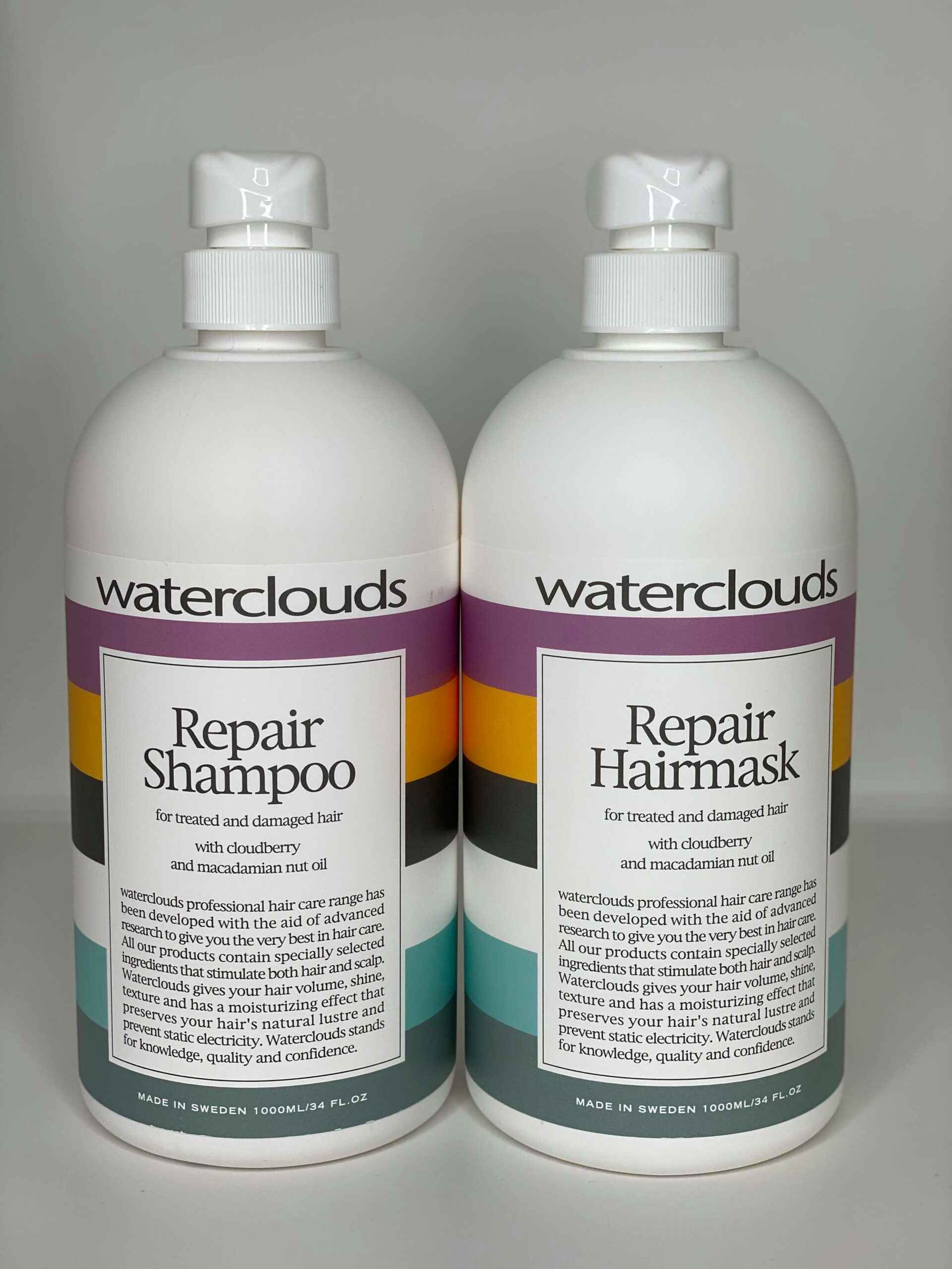 Waterclouds Repair Shampoo & Hairmask, 1000 ml – Beauty
