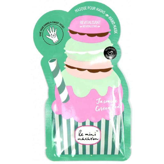 Le Mini Macaron Håndmaske Jasmin Green Tea 1 Par